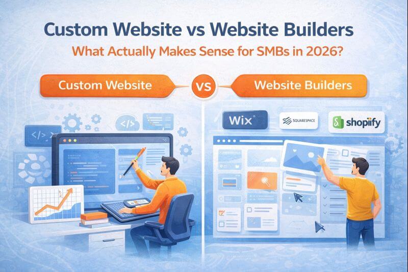 Custom Website vs Website Builders: What Actually Makes Sense for SMBs in 2026?